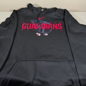 XL Black Nike Cleveland Guardians Therma Performance pullover hoodie